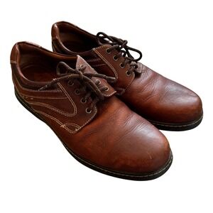 Johnston & Murphy XC4 Waterproof Tan Sheepskin Brown Oxford Shoes Mens 11